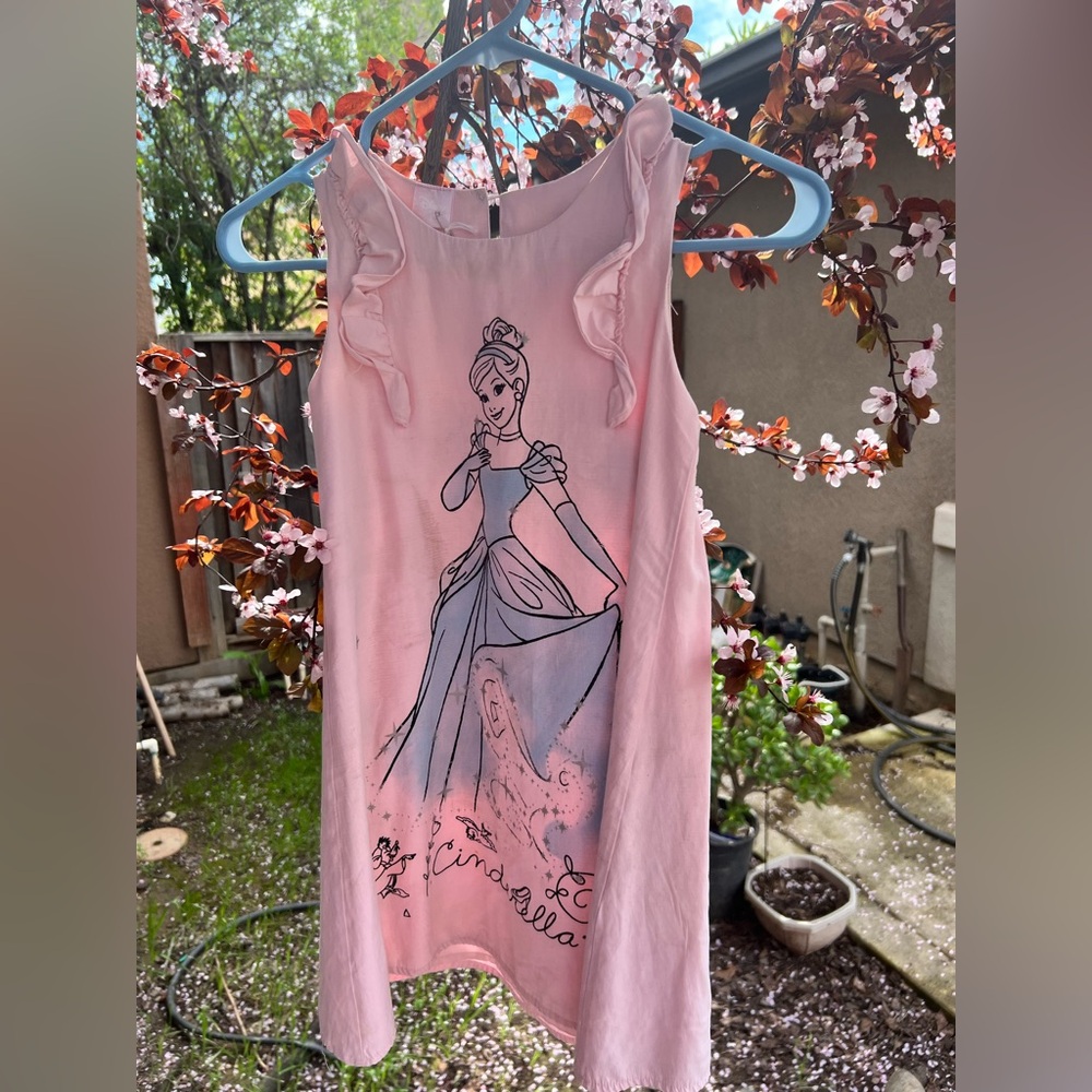 Pink Ruffle Sleeveless Dress